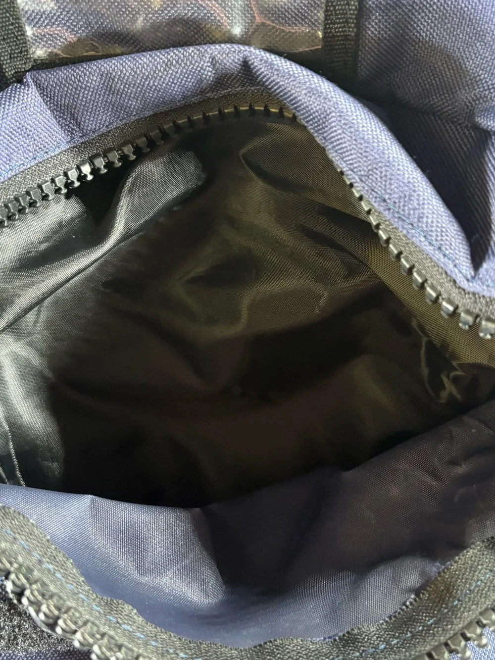 Vintage Black Label Skateboarding Backpack Y2K Navy Blue